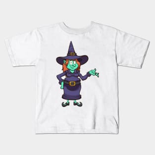 Cute Witch Kids T-Shirt